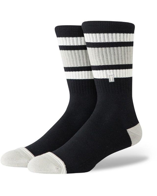 Tradition crew socks on foot