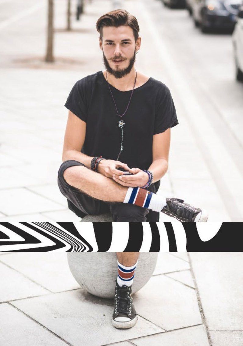 School Yard crew socks styled on foot