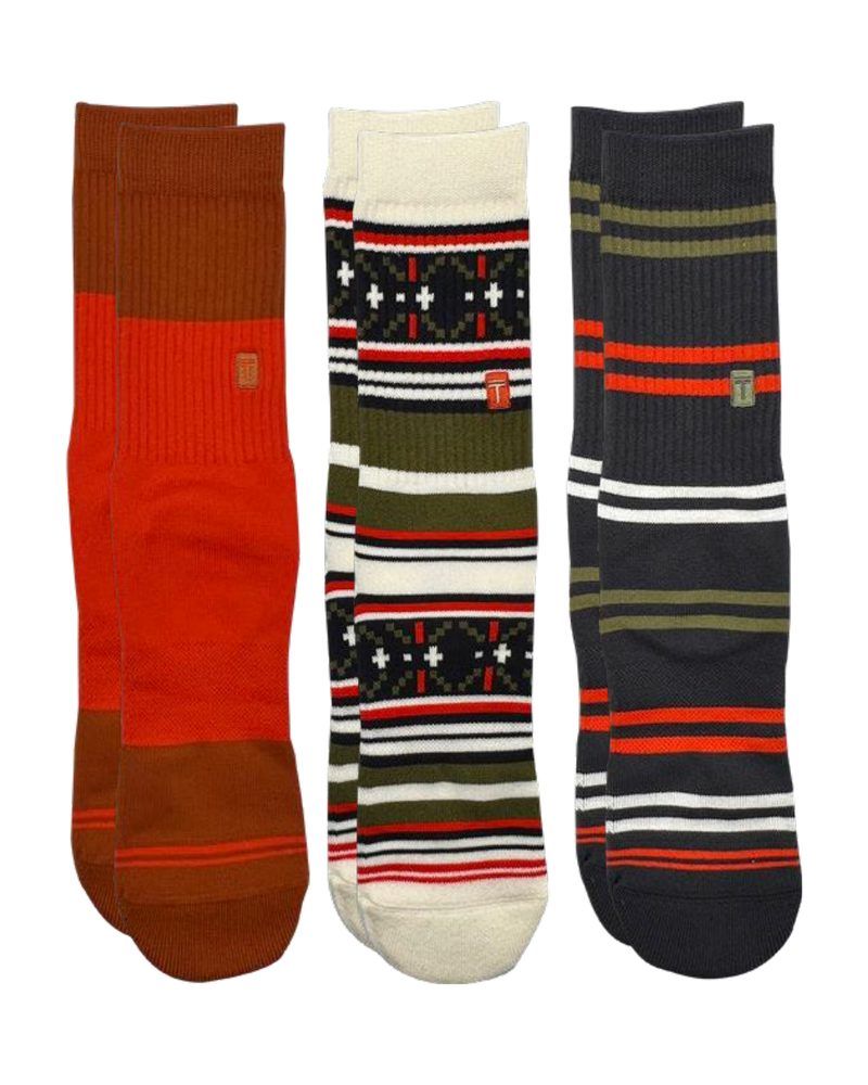 Pasta 3-pack of crew socks